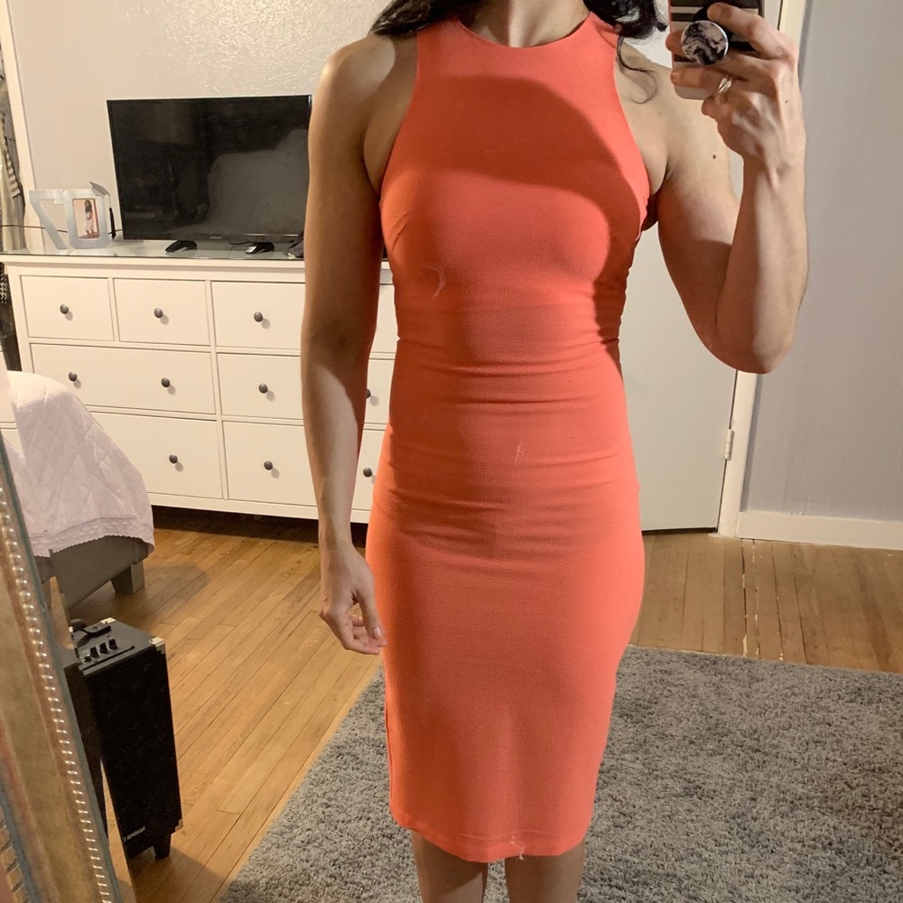 High neck classy dress